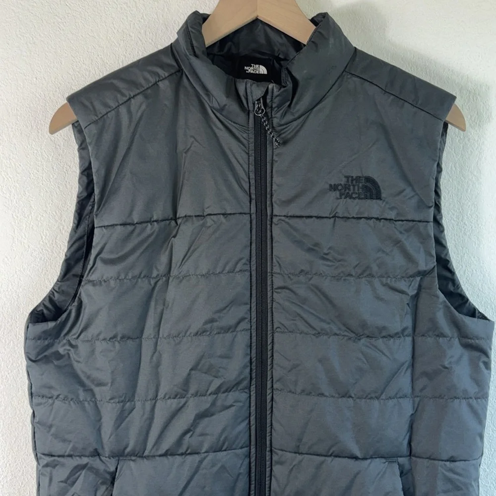 The North Face Men's Bombay Dark Grey Zip Lightweight Puffer Vest Sz S